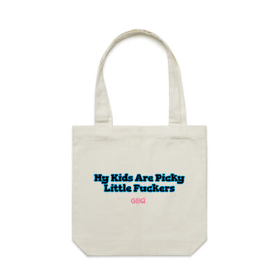 My kids are picky little f**kers Tote Bag Thumbnail