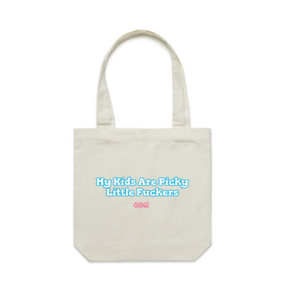 My kids are picky little f**kers Tote Bag Thumbnail