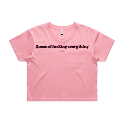 Queen of F**king everything Crop Tee Thumbnail